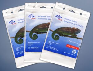 Stiftstapelbeutel von Pohl Verpackungen – hochwertige Werbeträger dank photorealistischem Flexodruck.